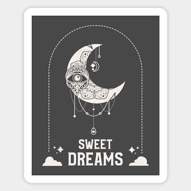 Sweet Dreams Moon Child Magnet by Tip Top Tee's